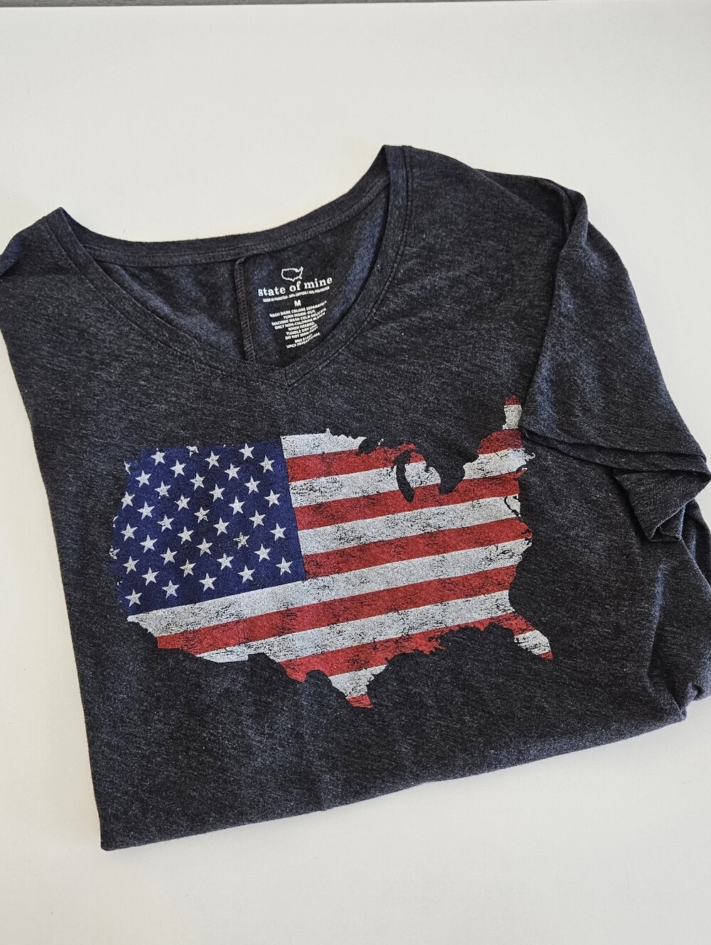 State of Mine United States of America Flag Country Womens Medium Cotton Blend